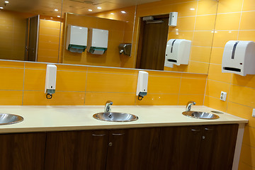 Image showing sink in a public toilet