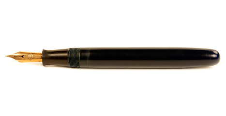 Image showing The old pen with gold nib