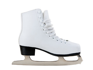 Image showing White skates for figure skating