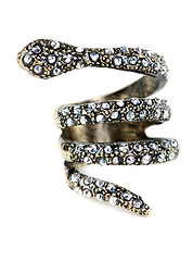 Image showing A ring with stones in the form of a snake