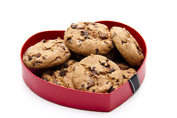 Image showing Cookies in the heart