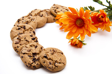 Image showing Cookies with flowers