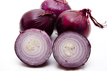 Image showing Red onions