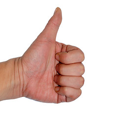 Image showing Thumb up