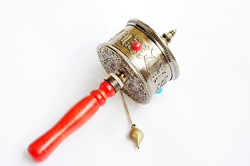 Image showing Tibetan prayer wheel 