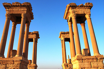 Image showing Relics of Palmyra in Syria