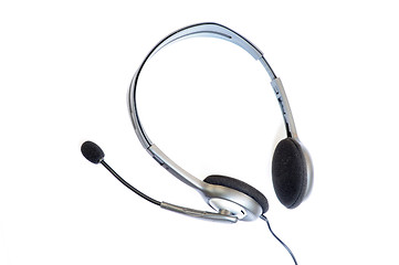 Image showing Headphone with a microphone