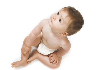 Image showing baby on white