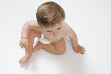 Image showing baby on floor