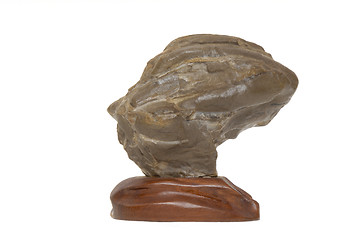 Image showing suiseki, contemplation stone isolated