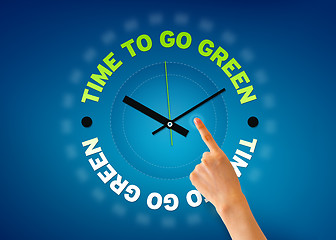 Image showing Time to go green