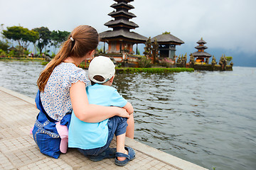 Image showing Mother and son in Bali