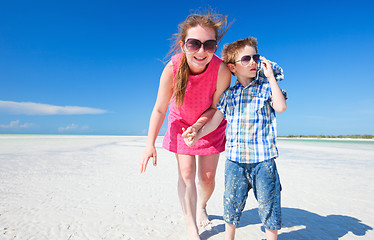 Image showing Mother and son on vacation