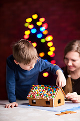 Image showing Gingerbread house decoration