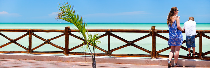 Image showing Mother and son on vacation