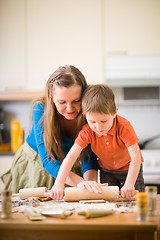 Image showing Family Baking