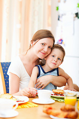 Image showing Family breakfast