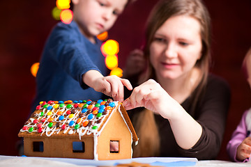 Image showing Gingerbread house decoration