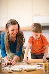 Image showing Family Baking