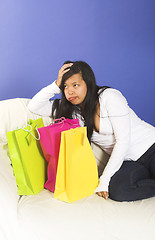 Image showing tired after shopping