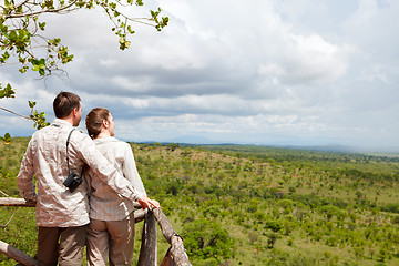 Image showing Couple on safari vacation