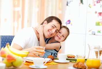 Image showing Family breakfast