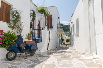 Image showing Typical small street in a Greece