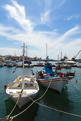 Image showing port of Parikia,  Paros island , Greece