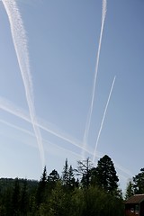 Image showing Contrail tracks