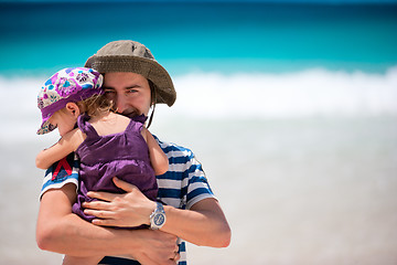 Image showing Father and daughter portrait