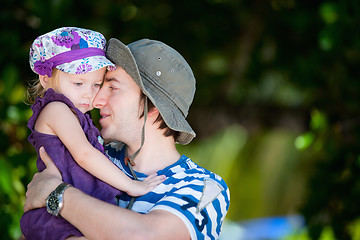 Image showing Father and daughter portrait