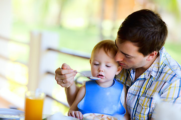 Image showing Family breakfast