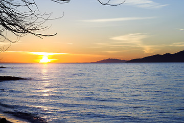 Image showing landscape sunset
