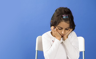 Image showing sad little girl