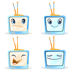 Image showing Four funny tv 