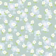 Image showing Seamless texture with flowers