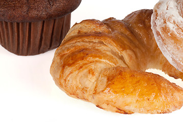 Image showing Three breakfast treats