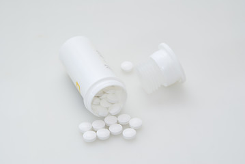 Image showing Box of white pills