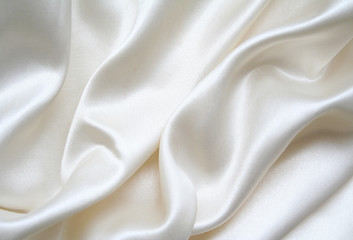 Image showing Smooth elegant white silk as background