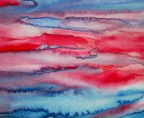 Image showing Abstract watercolor background on paper texture 