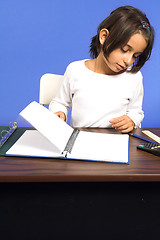 Image showing little girl at school