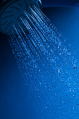 Image showing Shower Head with Running Water