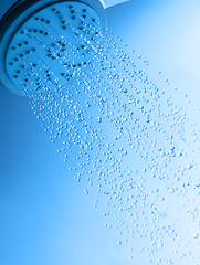 Image showing Shower Head with Running Water