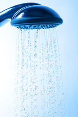 Image showing Shower Head with Running Water