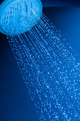 Image showing Shower Head with Running Water