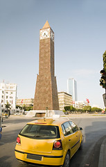 Image showing Clock Tower ave Habib Bourguiba Ville Nouvelle Tunis Tunisia Afr