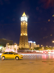 Image showing Clock Tower ave Habib Bourguiba Ville Nouvelle Tunis Tunisia Afr