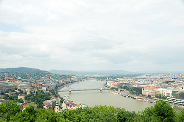 Image showing Budapest Hungary Danube river view Parliament Palace