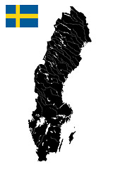 Image showing Sweden detailed map