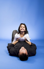 Image showing father and daughter having fun